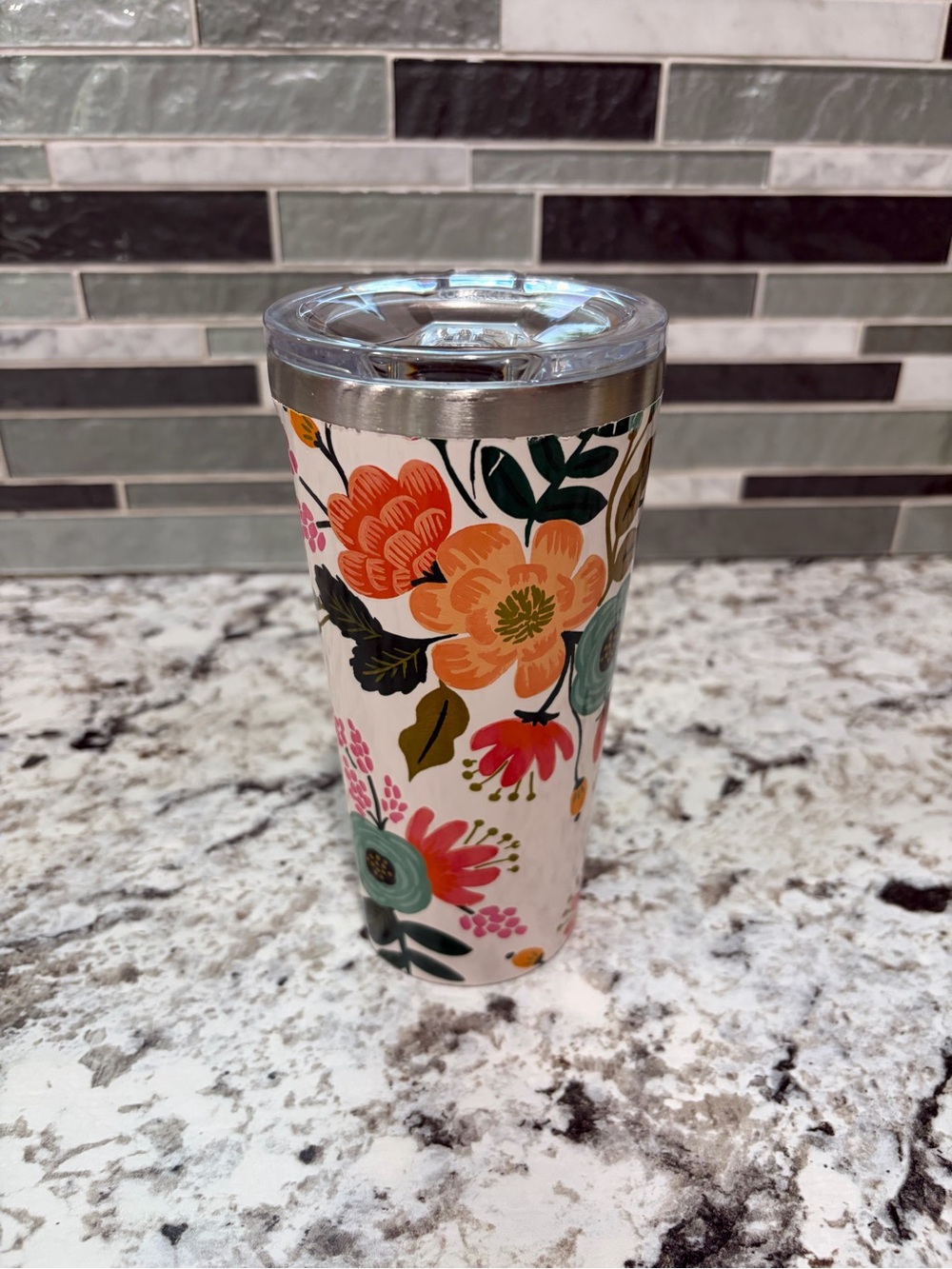 Corkcicle Stainless Steel Floral Travel Tumbler*
